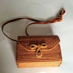Wicker Basket Bag